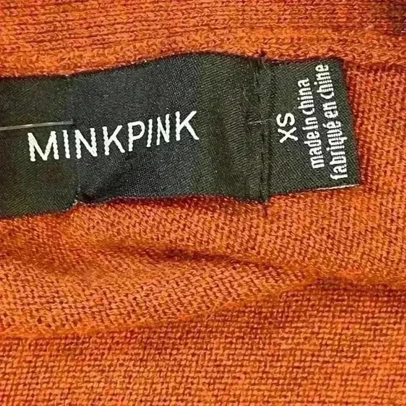 MINK PINK Start Over V Neck Sweater Size XS Oversized - Picture 10 of 13